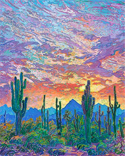 "Saguaro Sky" 16x20 Paper Print